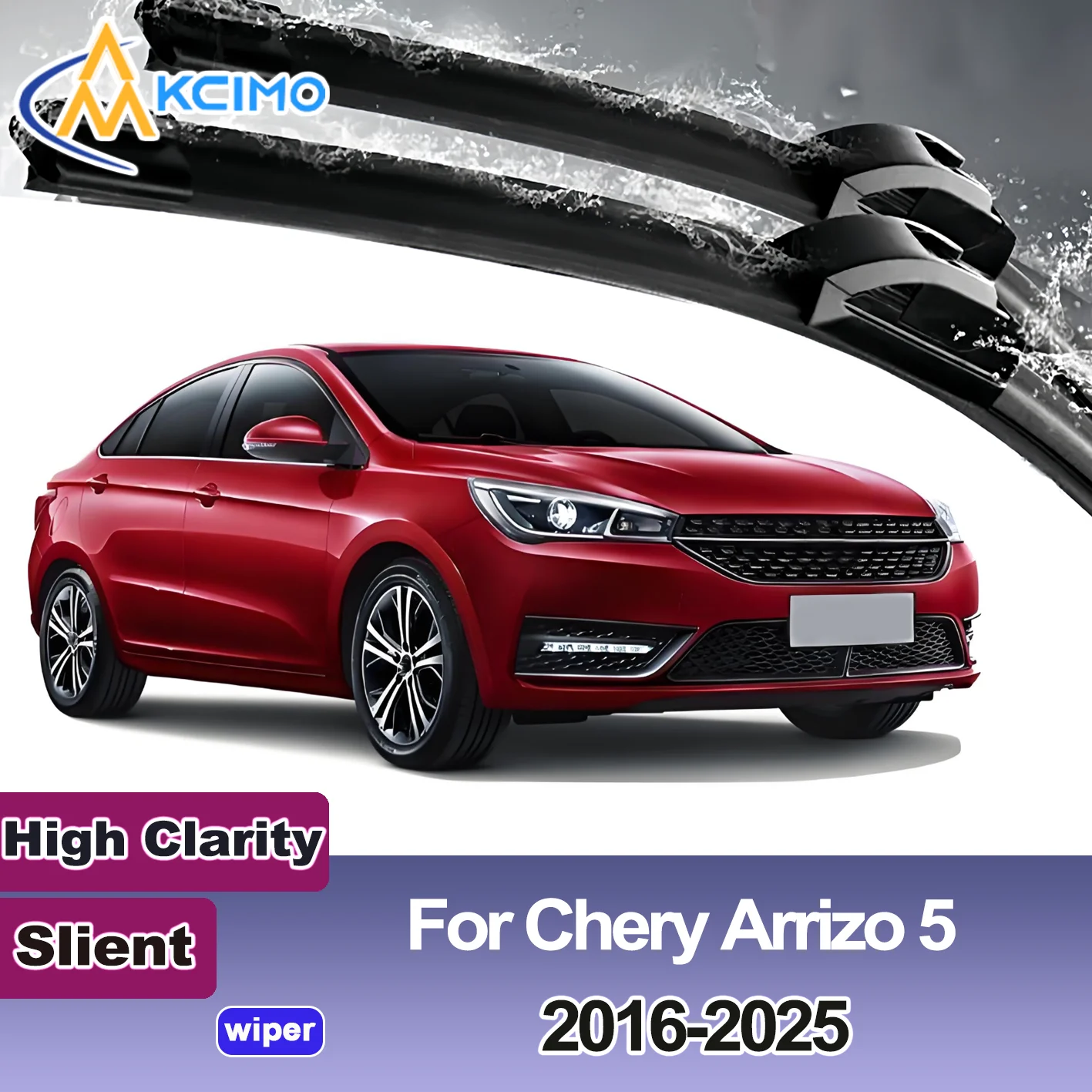 

2PCS New Wiper Blades for Chery Chery Arrizo 5 2016-2025 Chery Arrizo EX (2019-2020) Cowin E5 Sinogold Junxing (2022-2024)[1]