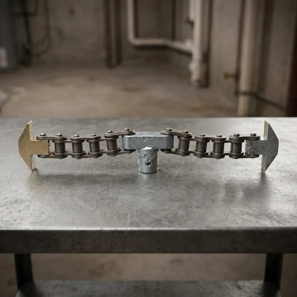 High Strength Pipe Unclogging Chain Head For Deep Cleaning Grease And Tree Roots In Household Drainage Systems