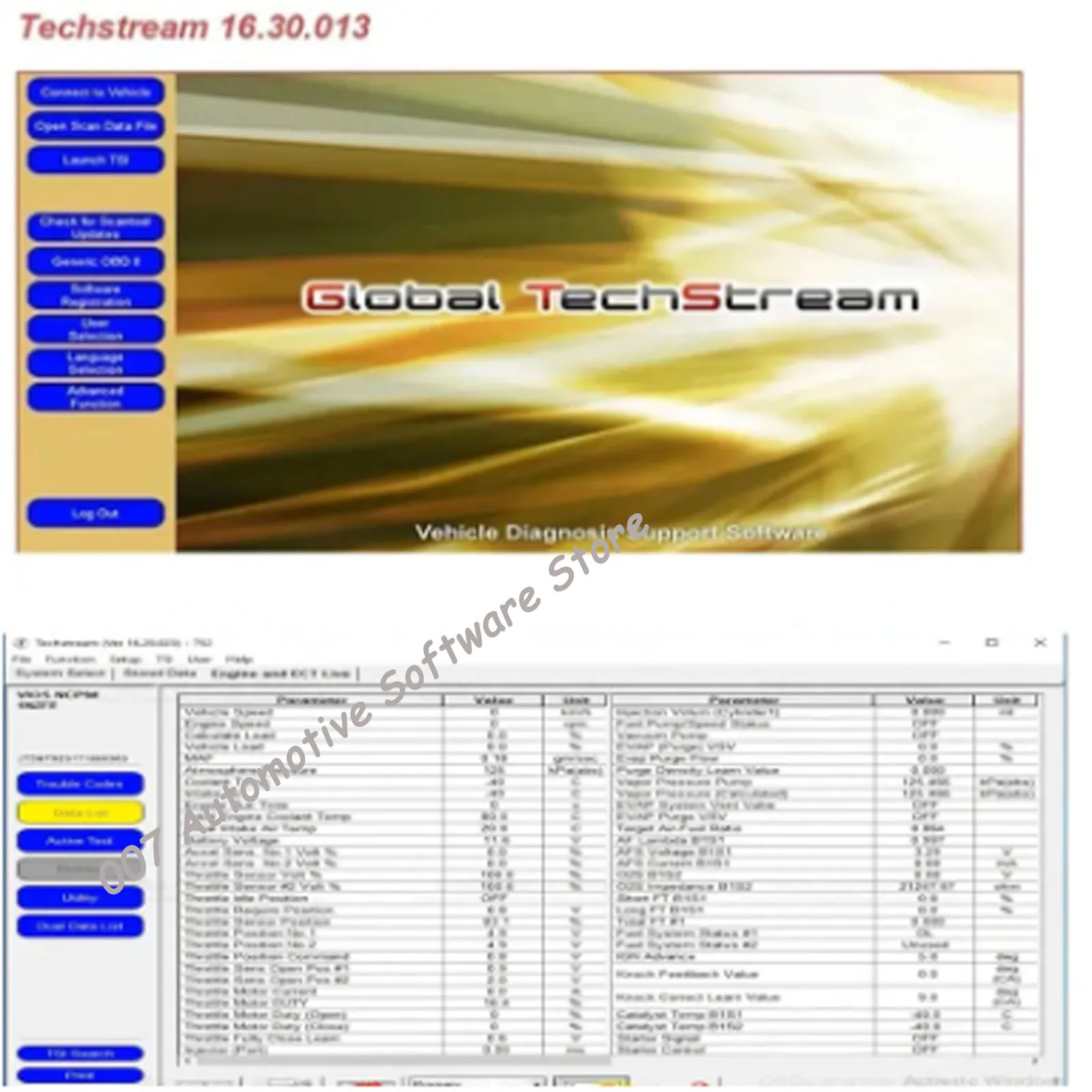 2025  Techstream V16.30.013 scan tool for Toyota Lexus and Scion diagnose customer setting programming ECM/ECU reprogrammin