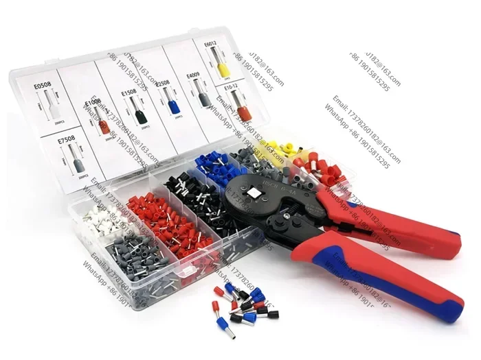 

2pcs HSC8 6-4A cold pressing/wiring terminals/crimping pliers/1250 terminal boxes European style/needle tube type E series