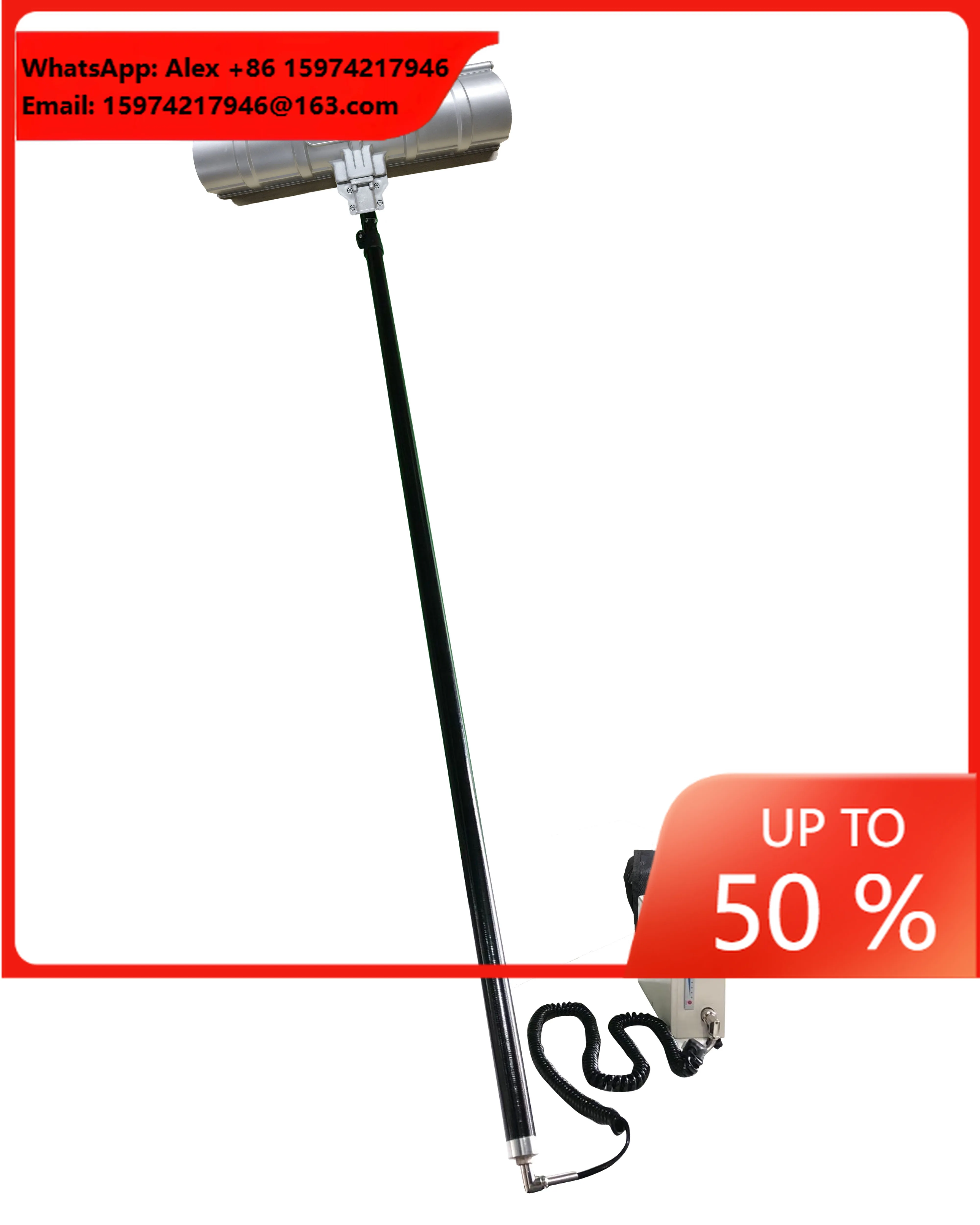 Hot Seller Solar Panel Cleaning Brush Kit With Telescopic Pole