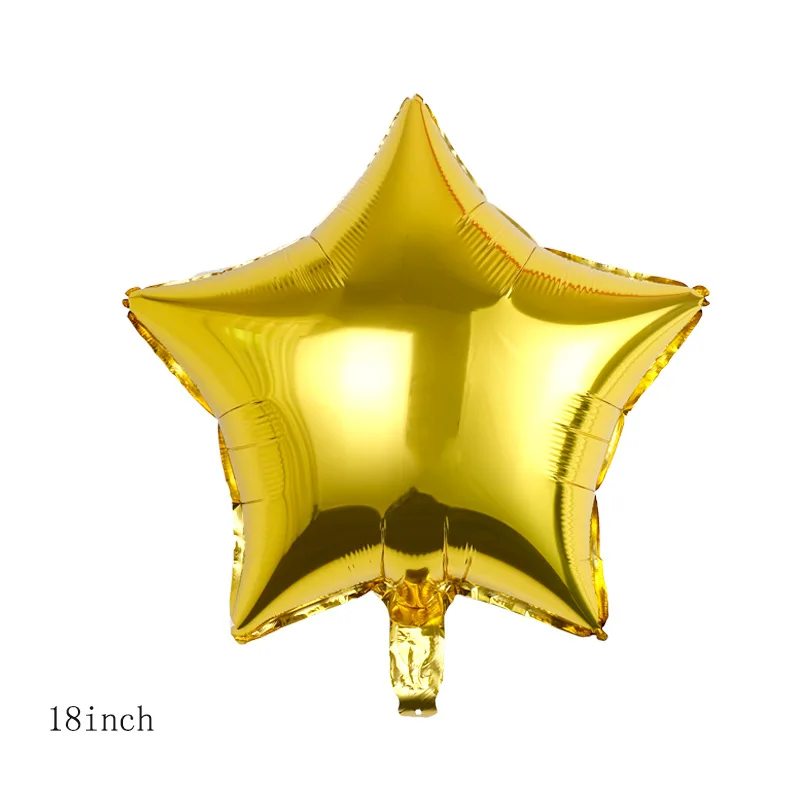 1/5/10 Stück goldene Stern-Folienballons zum Geburtstag, 45,7 cm, sternförmige Luftballons für Hochzeit, Babyparty, Mubarak, Weihnachtsfeier, Dekoration – Detail 2