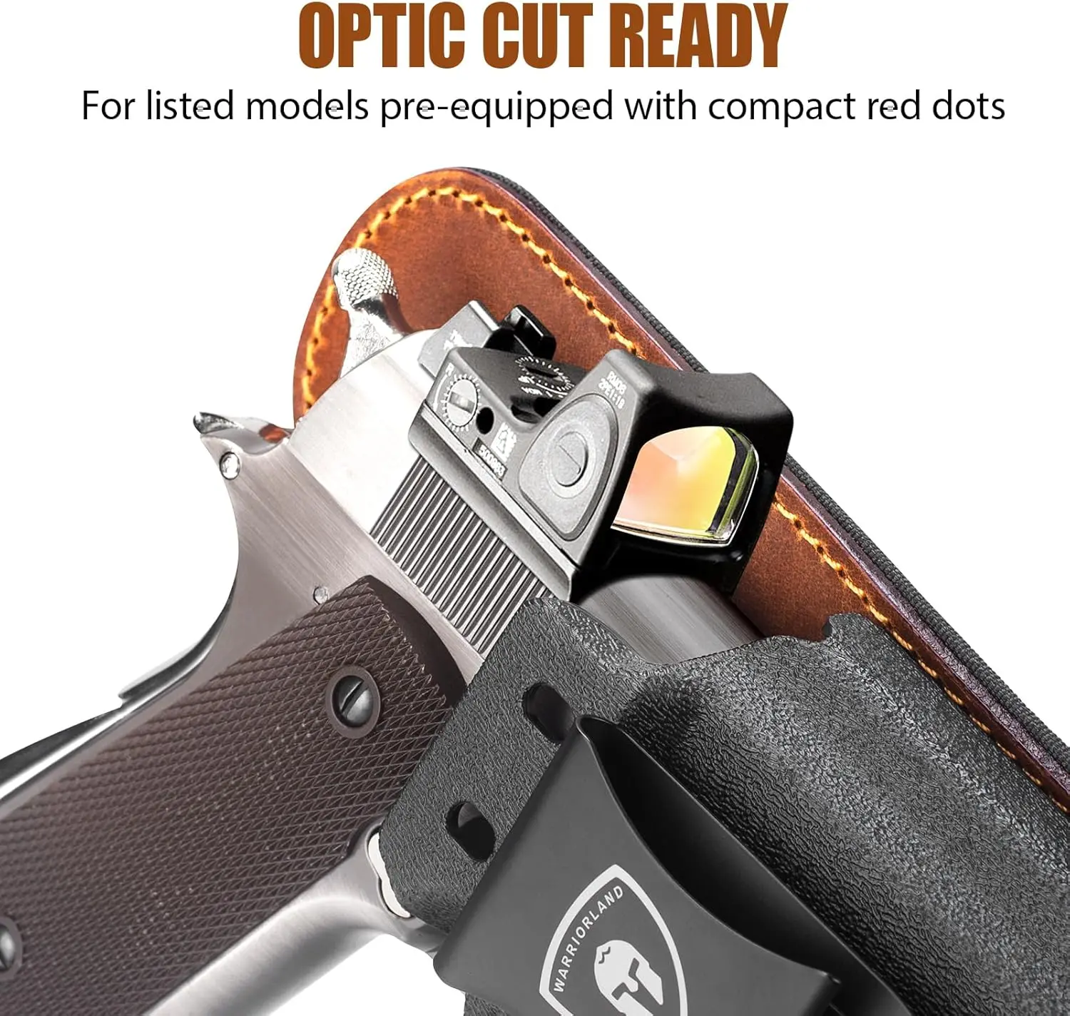 فقط لـ 1911، 5 بوصة، حافظة IWB Hydrid: كولت/كيمبر/تيسا/S&W/روجر/سيج/RIA إلخ، الاحتفاظ |   الراحة القصوى |   اليد اليمنى