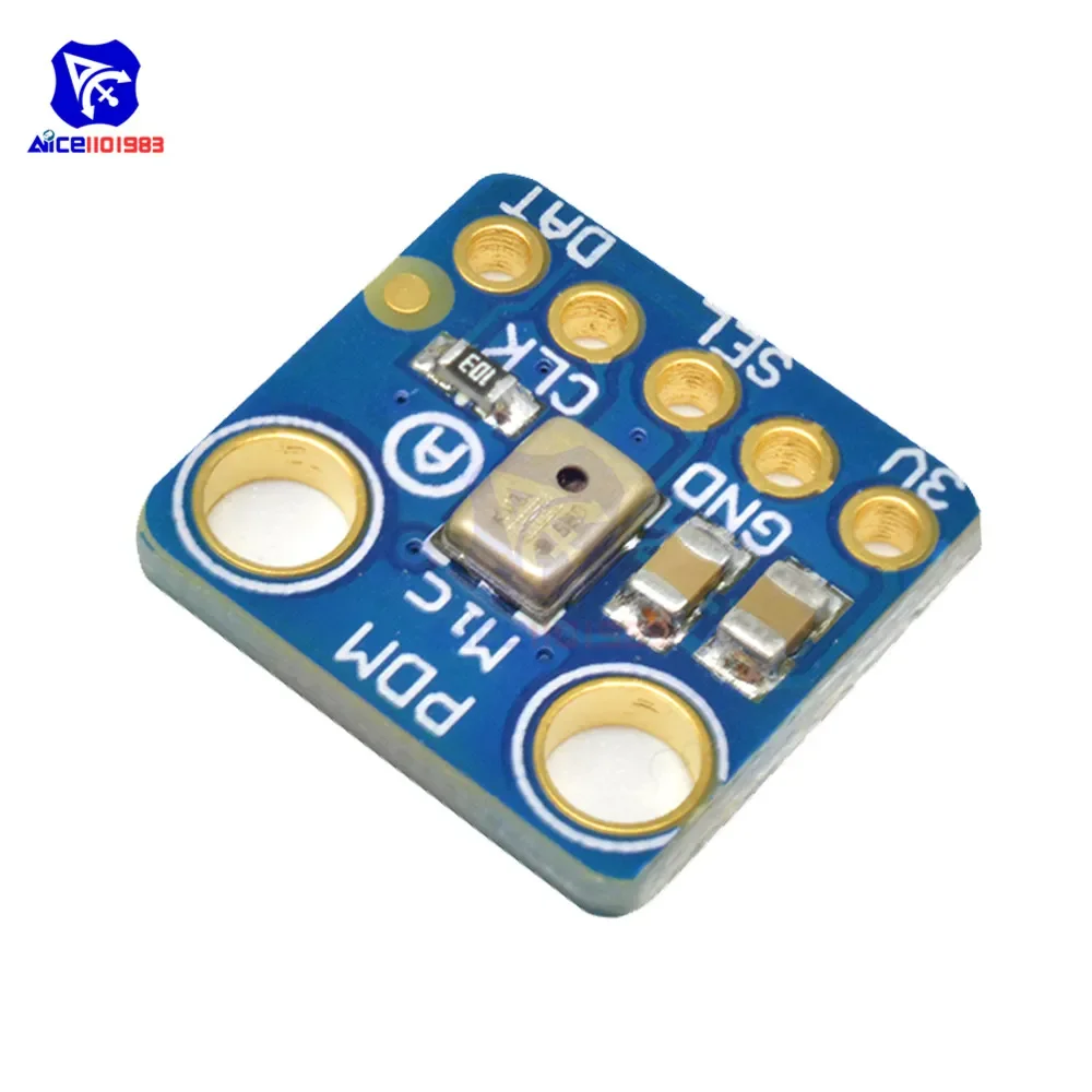 Diymore MP34DT01 modulo microfono MEMS digitale PDM uscita di modulazione della densità di impulsi semplice microfono omnidirezionale piccolo