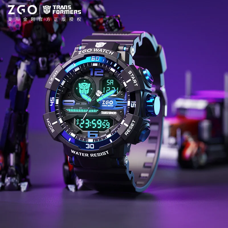 Transformers Joint Watch Smart Sports Waterproof Electronic Watch Optimus Prime Hornet Mechanical Watch Children Boys Men Gifts