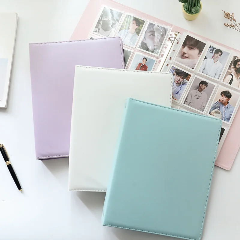 Jiugongge  Polaroid 3-inch Small Card Storage Book Loose Leaf Cover Custom Star Chasing Storage Card Clapper Photo Album Ins