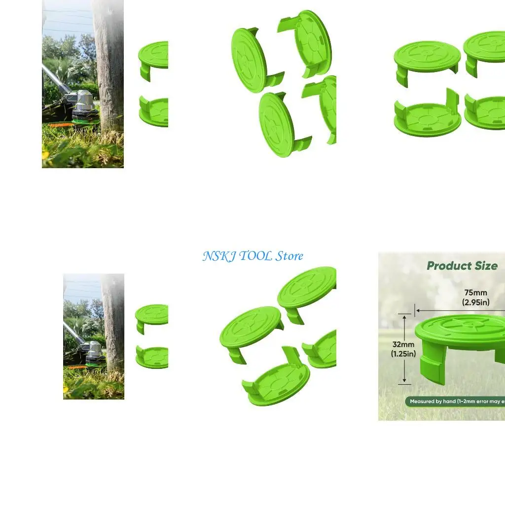 

L8RC Pack Of 4 Heavy Duty Trimmer Coil Housing Replacement Quick Design