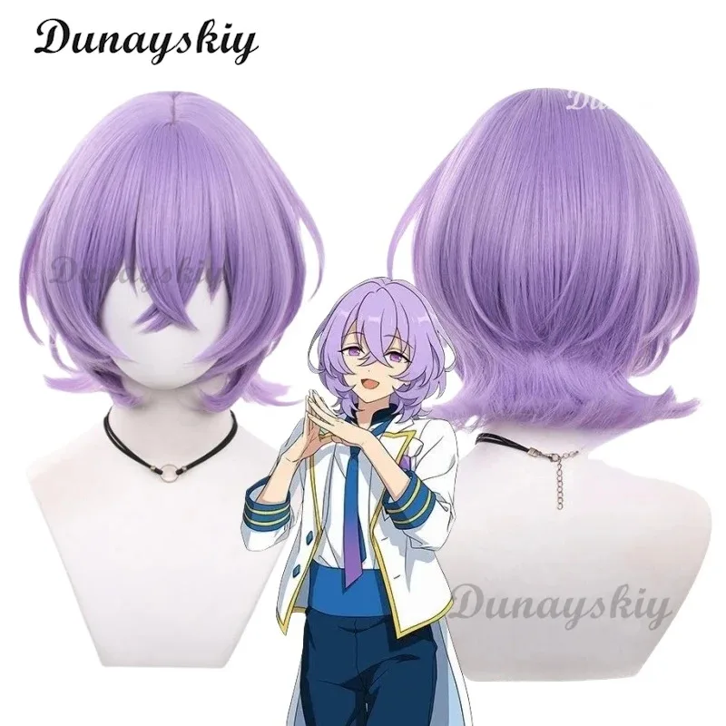 

Парик для косплея Fuyume ES Hanamura, аниме, женские милые парики, фиолетовые термостойкие синтетические волосы, ролевые игры на Хэллоуин по индивидуальному заказу