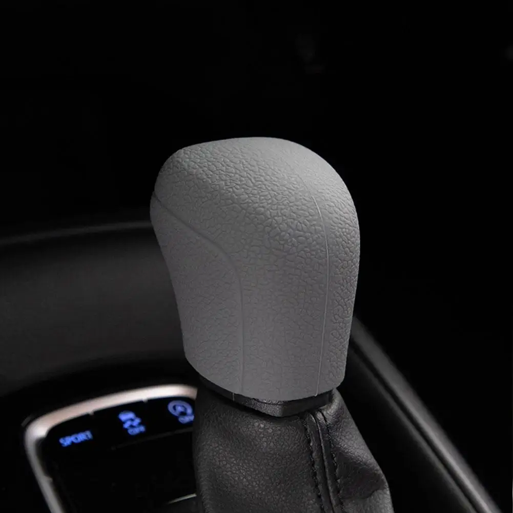 1PC Car Gear Lever Cover For Toyota Corolla Shift Car Manual Gear Round Silicone Knobs Interior Decoration Automatic Gear Grip