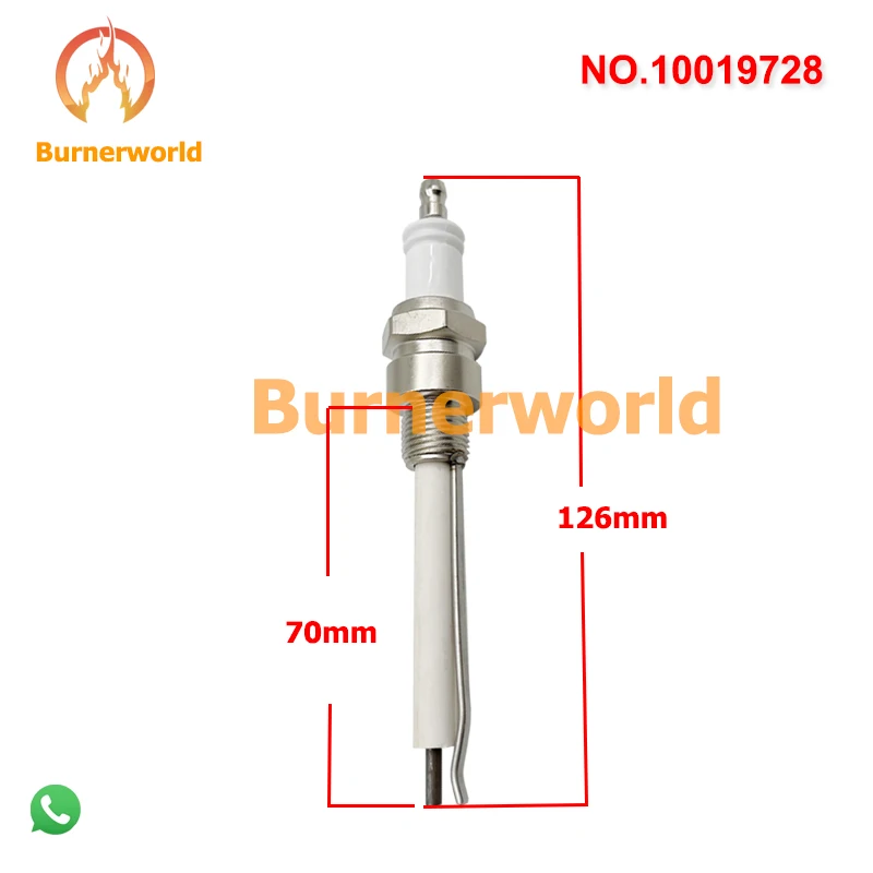 13047 Ceramic electrode Burner ignitor 10019728  M14/1.25 industrial Spark plug 23045 ceramica ignitor G1/2 Burner electrodes