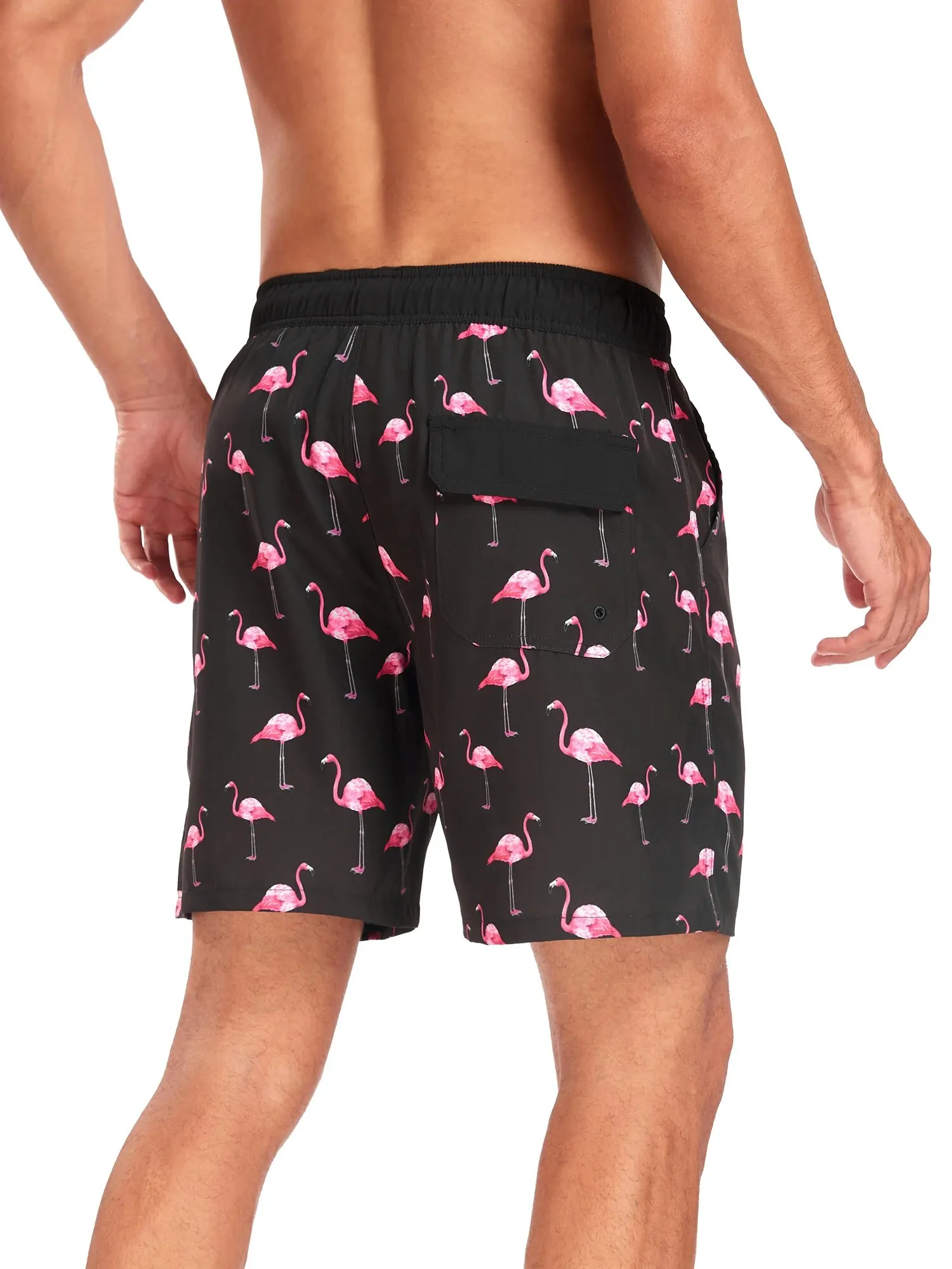 Summer New Men\'s Shorts Fashion Vacation Beach Pants Men\'s Plus size Four-Corner Qmilch Lining