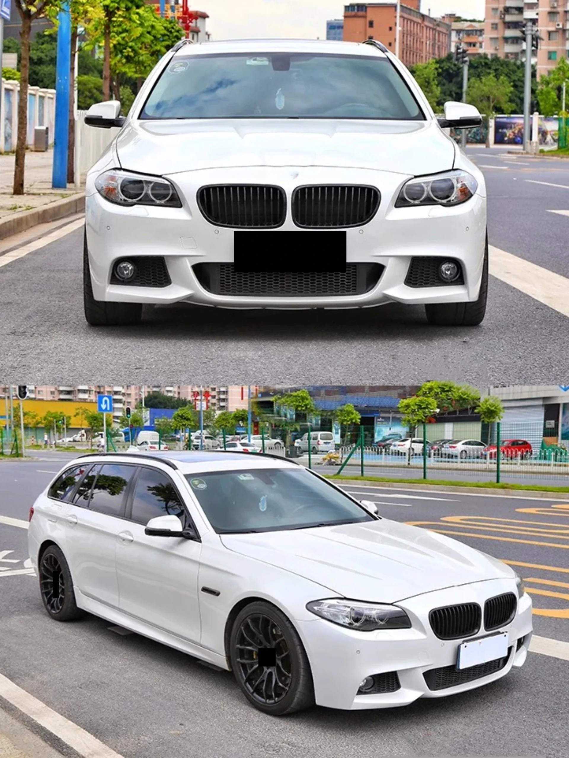Front Rear Bumper Assembly Grille Side Skirt for BMW 5 Series Travel F11 Convert MT Style Body Kit Car Accessories view 5
