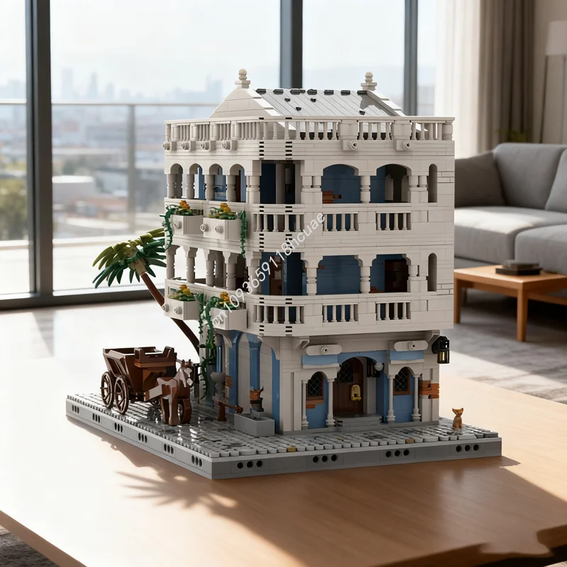 

3980pcs MOC Maison La Sir ne Piratesed Model Building blocks Construction Assemble Christmas gifts DIY creative idea toys Kids