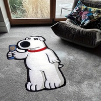 VIKAMA Cartoon Bear Carpet Irregular Carpet Full Body Mirror Carpet Rug For Bedroom Live Room Soft Bedside Rug Home Decoration