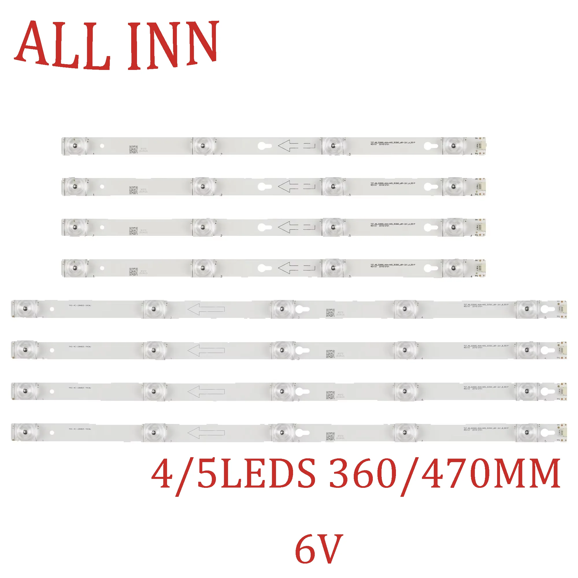 

Светодиодная подсветка 49hr330m05a0 49s401 49s405 49s412 L49P2-UD D49A640U LE49D8600 49d2900 49S4900 49L2600 2D02900 2D02899 49s405-mx