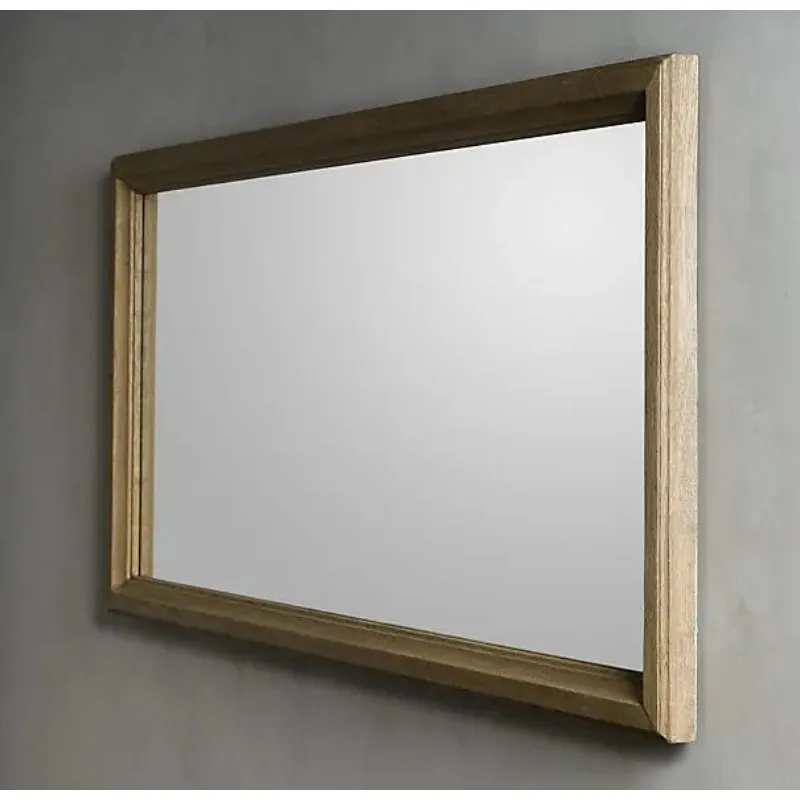 country retro furniture American RH original single Nordic extremely simple full-length mirror Italian style solid wood b