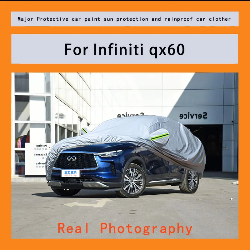 

﻿﻿For lnfiniti qx60 Car Covers Outdoor Waterproof Dustproof Sun Rain Snow Protection Thick Oxford Cloth Full Outer Cover