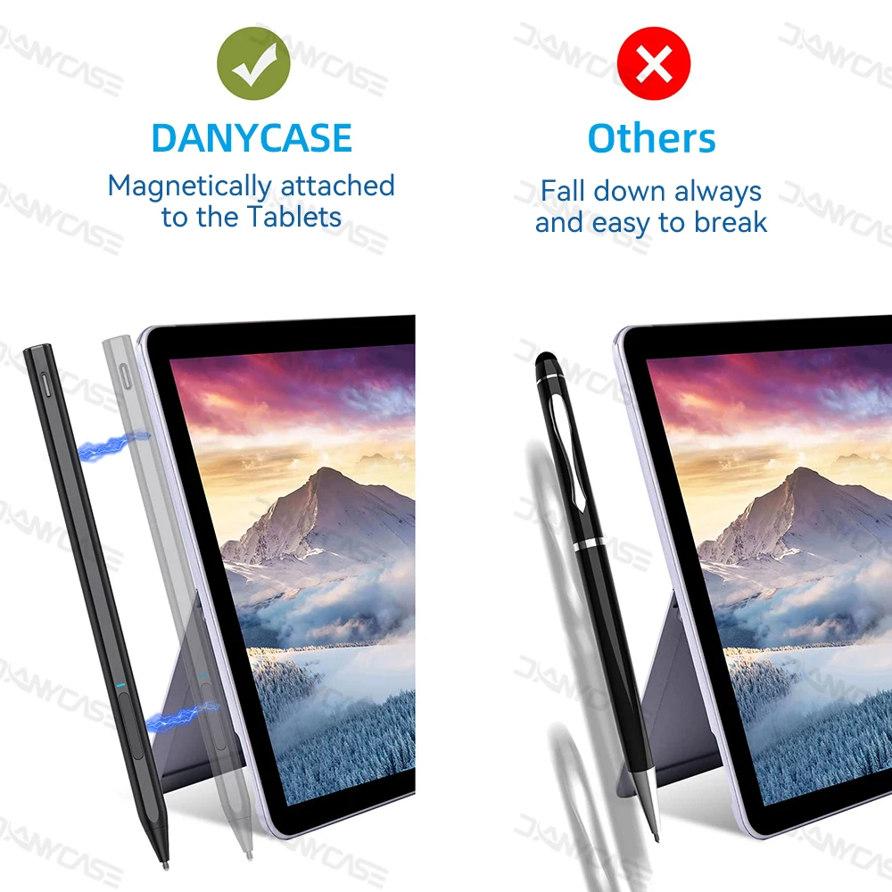 Imagem -05 - Caneta Stylus Active Touch Screen Caneta Touch Screen Tablet Microsoft Surface Pro x Pro8 Pro7 Pro6 Pro5 Pro4 Pro3 go Livro Asus e hp