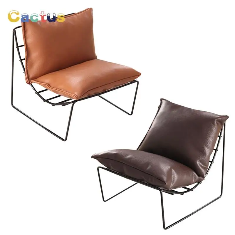 1PCS 1:6 1:12 Dollhouse Miniature Sofa Chair Back Chair Furniture Living Room Model Decor Toys Doll House Decoration