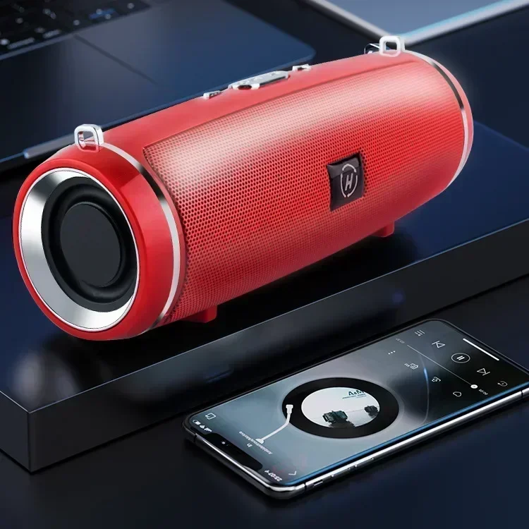 XIAOMI مكبر صوت بخاصية البلوتوث قابل للنقل صغير لاسلكي عالي الدقة صوت محيطي خارجي مقاوم للماء للتخييم والحفلات