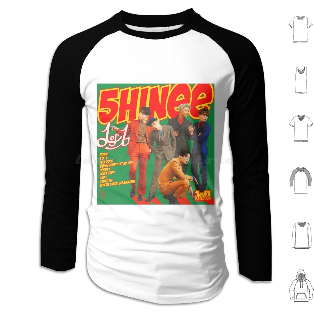 

Shinee 1 Of 1 Hoodie cotton Long Sleeve Shinee Shawol Shinee World Jonghyun Key Minho Taemin Onew Kim Jonghyun Kim