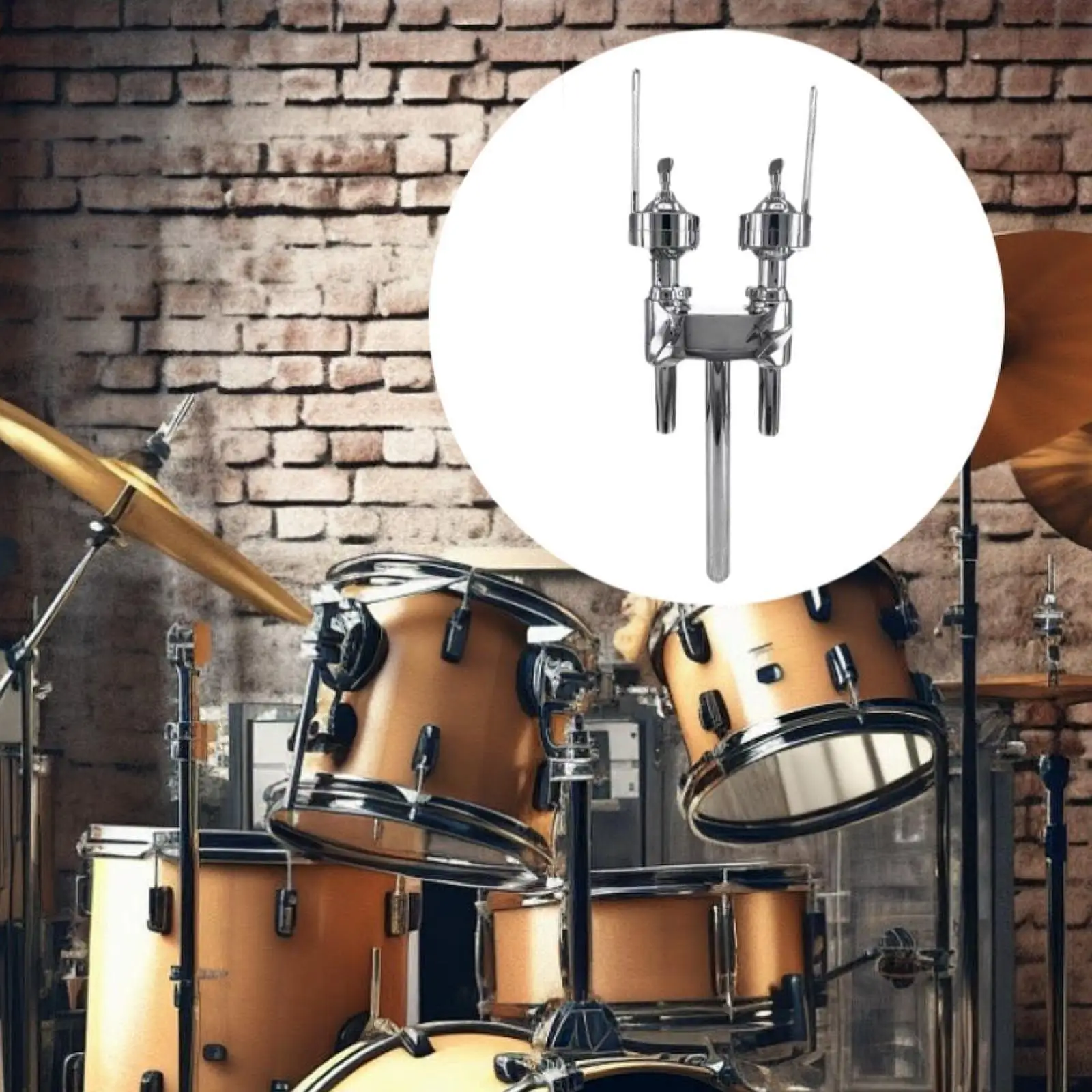 

Drum Arm Stand Rack Hardware Metal Tom Drum Mount Bracket Tom Holder for Exercise Studio Concerts Performances Accessory