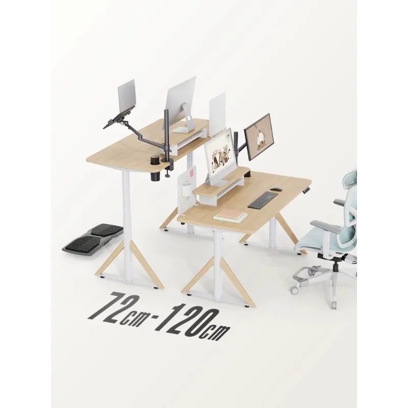 Intelligent electric lifting table Home office Study table Lifting table Sitting and standing alternating table