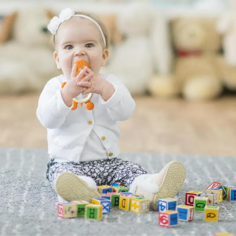 

Baby Silicone Training Toothbrush Turtle Shape Safe Toddle Teether Chew Toys Teething Ring Gift Infant Baby Chewing
