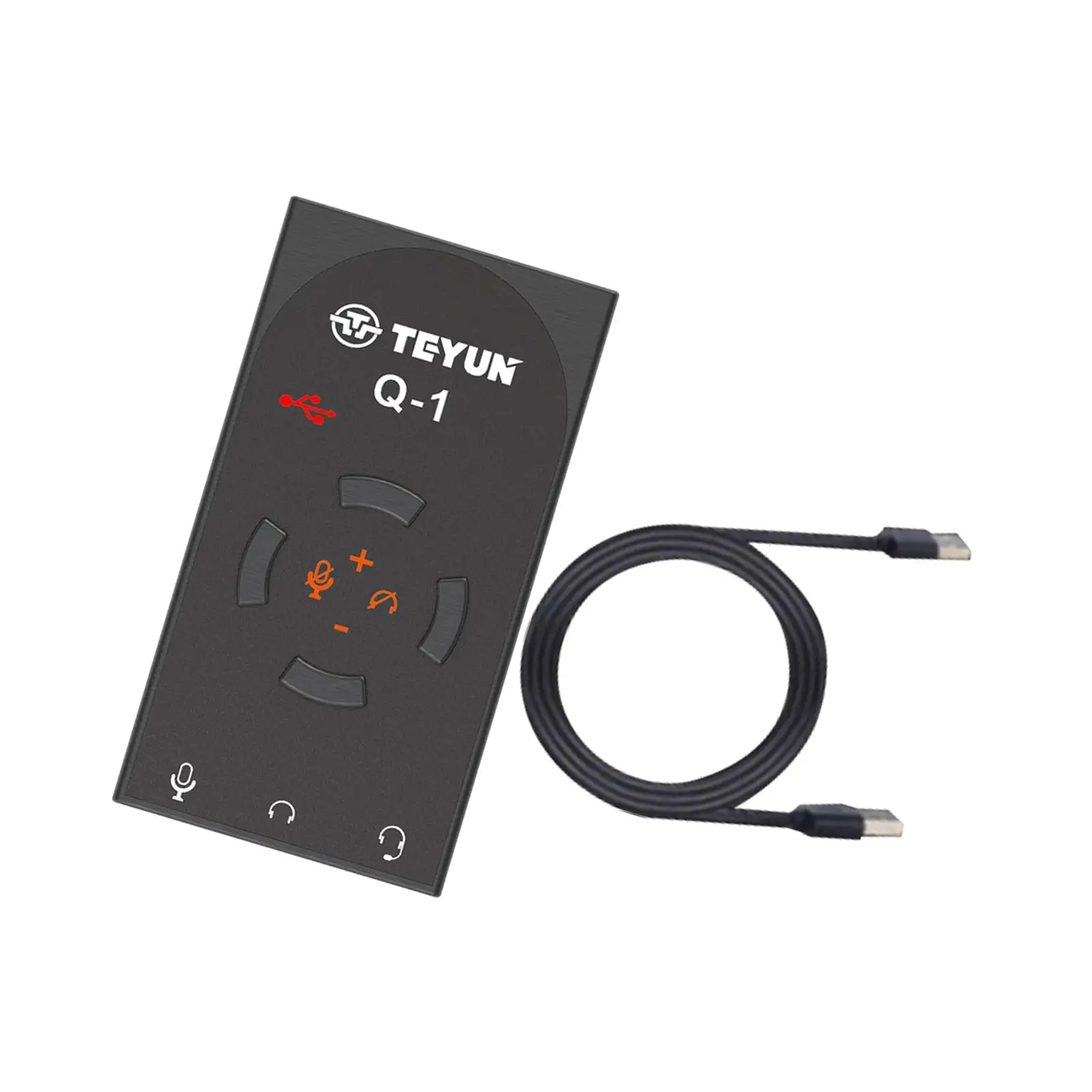 Внешняя звуковая карта USB 7,1, 48 кГц, для ежедневного использования, для праздничных вечеринок, с 2 наушниками и 1 микрофоном
