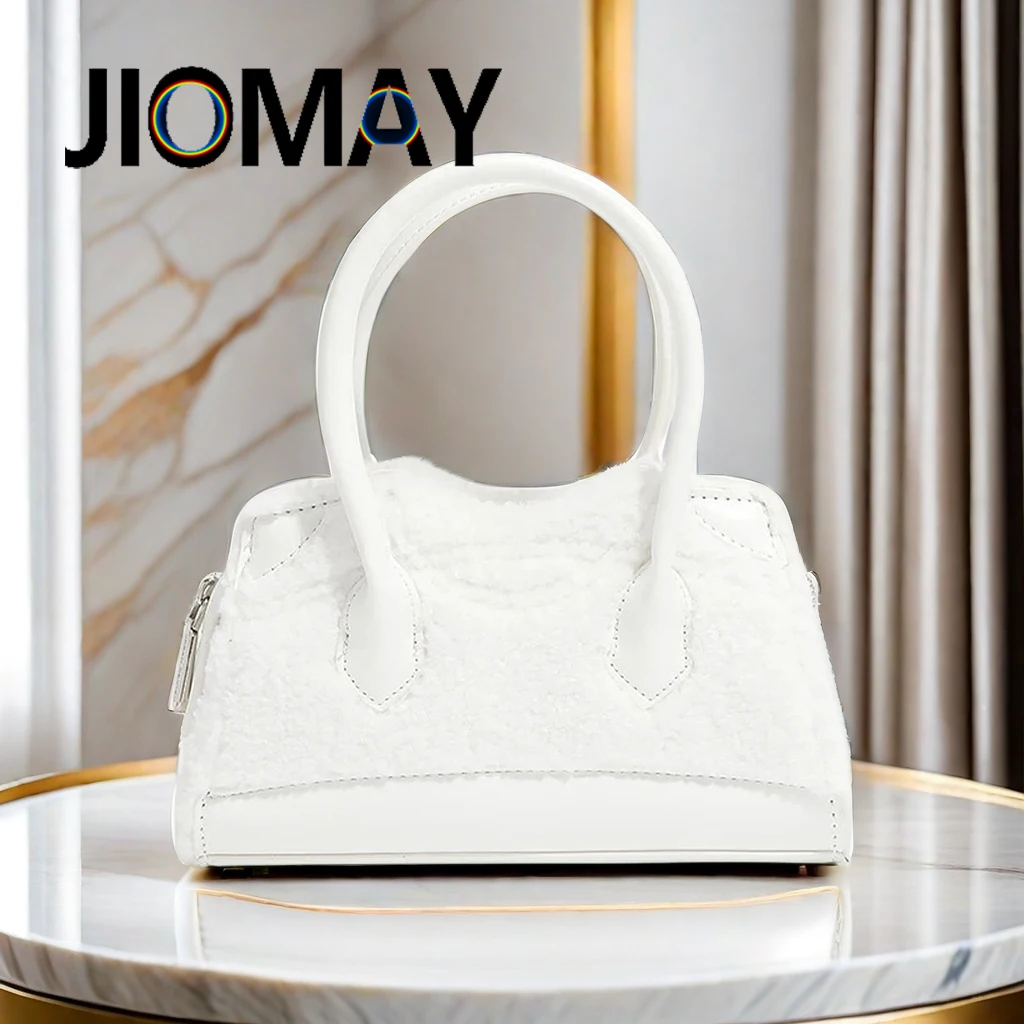 JIOMAY Fashion Trends Purses For Women ​Nightmare Before Christmas Luxury Designer Handbags Tote Bag Plush Shell Shoulder Bag