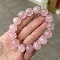 Wholesale Natural Stone Pink Rose Quartz Beads Bracelet For Women Men Fashion Healing Crystal Yoga Jewelry Gift