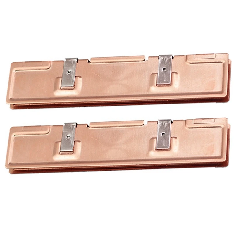HOT-2Pcs радиатор из чистой меди для оперативной памяти, Охлаждающий радиатор, радиатор памяти для настольного компьютера DDR2 DDR3 DDR4