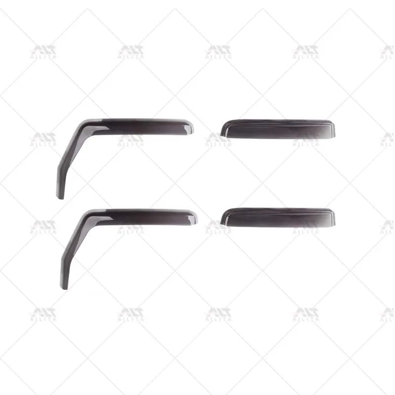 

2025 New Design 4 Pack Window Visor Rain Shield Deflector For Jeep Wrangler JL Accessories