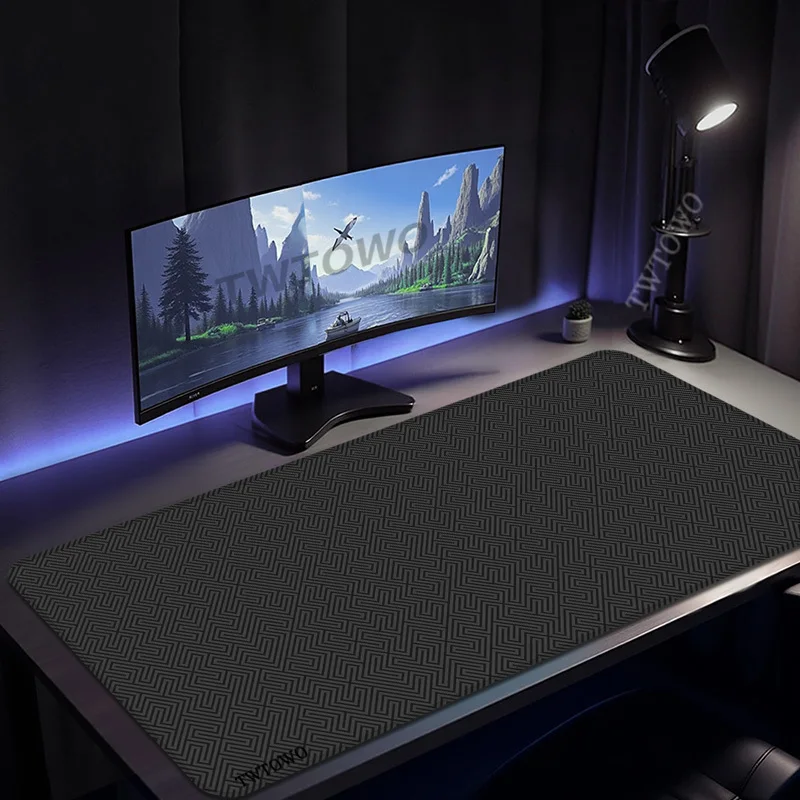 Mouse Pad Gamer Black Texture printon demand New Custom Computer Mousepad XXL Non-Slip Office Natural Rubber Desktop Mouse Pad