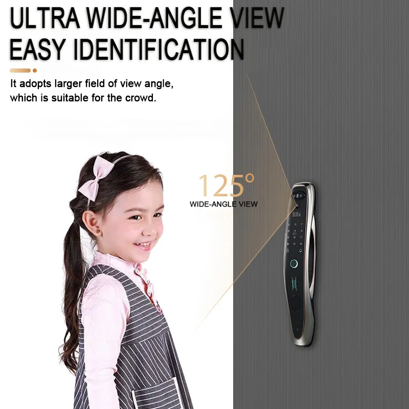 Tuya Smart lock 3D Face Recognition Fingerprint Security Intelligent Smart Lock With Smart Life APP Password RFID Door Lock