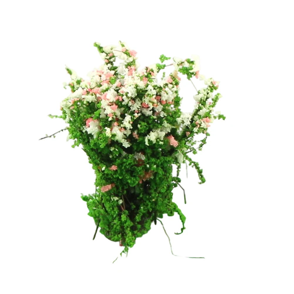 Shrubs and flowers DIY sand table building model materials for creating detailed landscapes in dioramas and model railway scenes