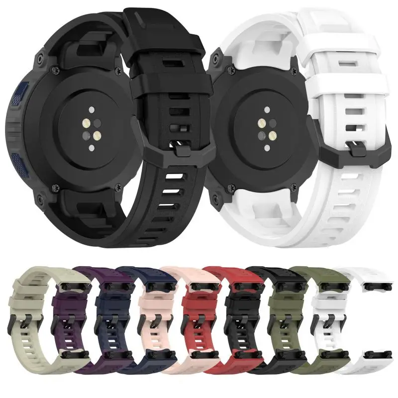 Silicone Strap For Amazfit Active Edge (A2212) Sport Smart Watch Soft Bracelet WristBand Case Accessories Huami ActiveEdge