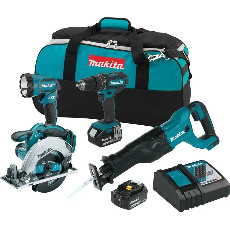 

Makita XT442 18V LXT 3.0 Ah Lithium-Ion Cordless Combo Kit (4 Piece)