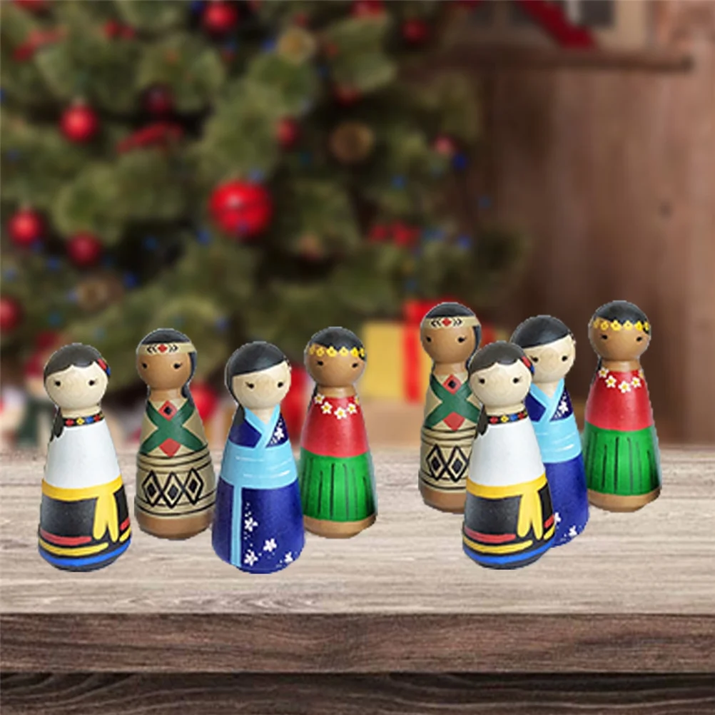 

20Pcs Wooden Unfinished People Shaped DIY Crafts Home Ornament Smooth Sanded Premium Natural Wood Eco Friendly Kids Projects