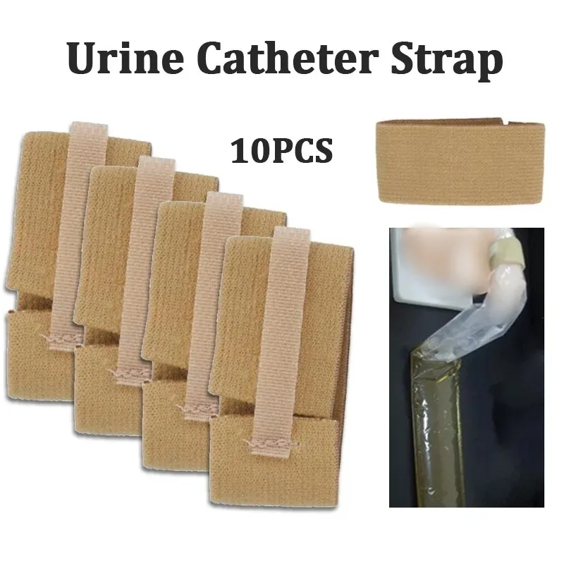 10Pcs Urine Catheter Strap Adjustable and Reusable Belt for Easy and Secure Urinary Care Urine Bag Strap for Adults