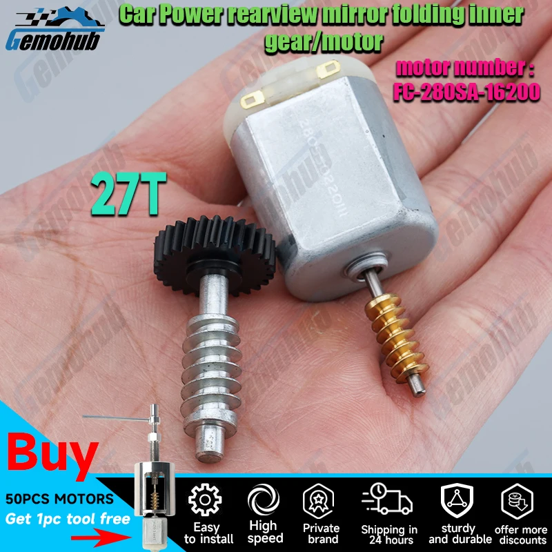 FC-280SA-16200 Car SIDE WING MIRROR FOLD Motors gear For Skoda Octavia Karoq Rapid Renault Latitude L70 Clio Captur Samsung SM5