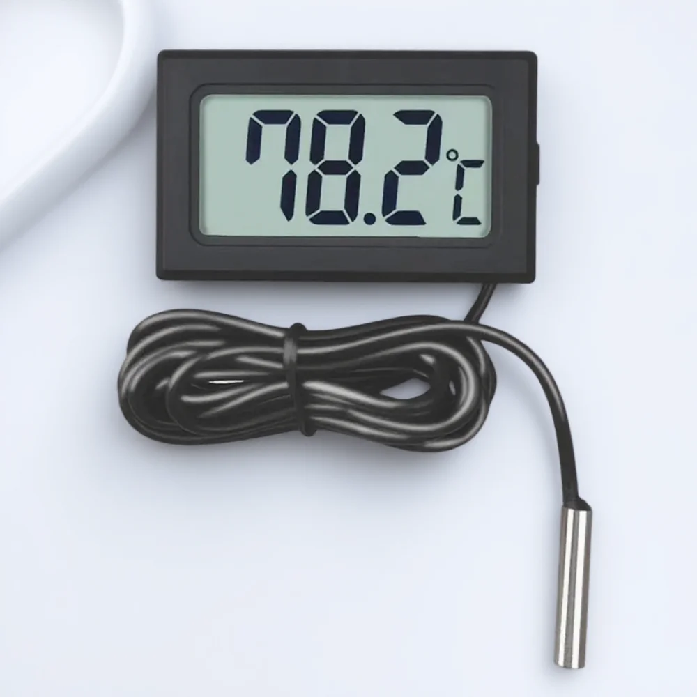 JJYY Aquarium Thermometer Waterproof Reptile Thermometer Recessed Temperature Monitor for Fish Tanks Terrariums