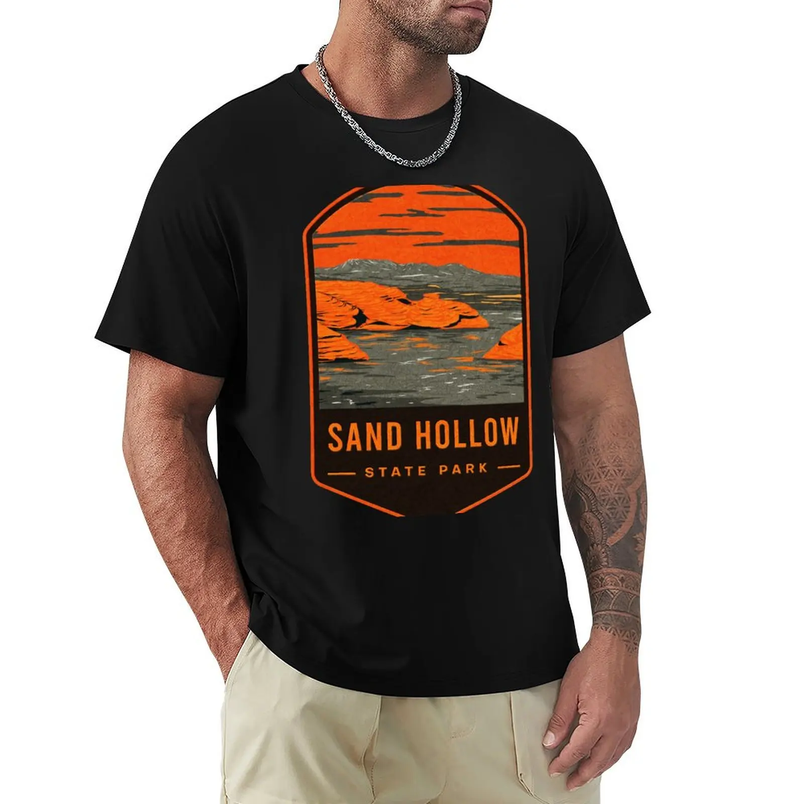 Sand Hollow State Park T-Shirt Running Gym Short Sleeve Sports Tee