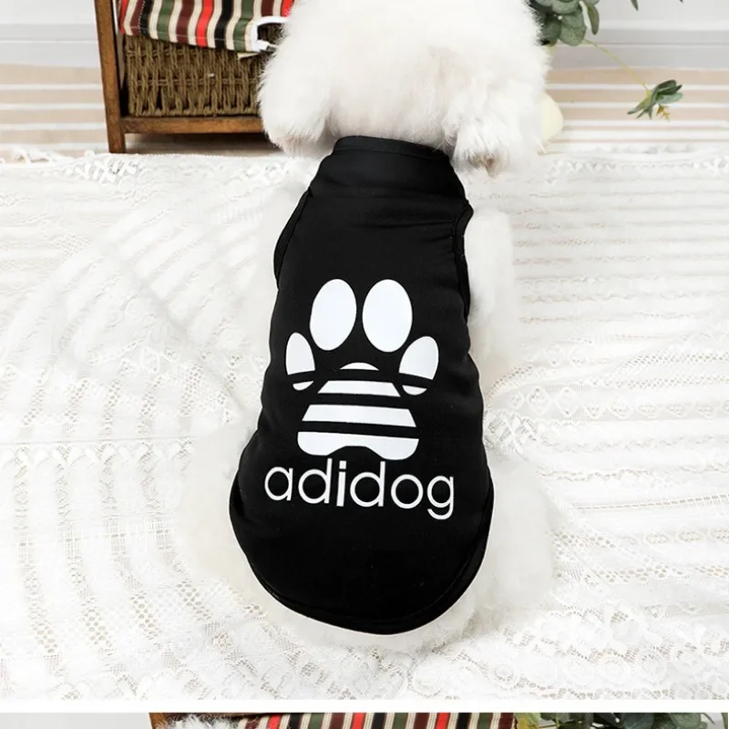 Pet Dogs Adidog Vest Summer Cotton Dogs Clothes Thin French Bulldog Puppy For Small Medium Dog Clothing Chihuahua Costume