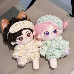 Doll Clothes for 20cm Idol Dolls Baby Doll Lovely Pajamas With Eye Mask Stuffed Cotton Toy for Korea Star Kpop EXO