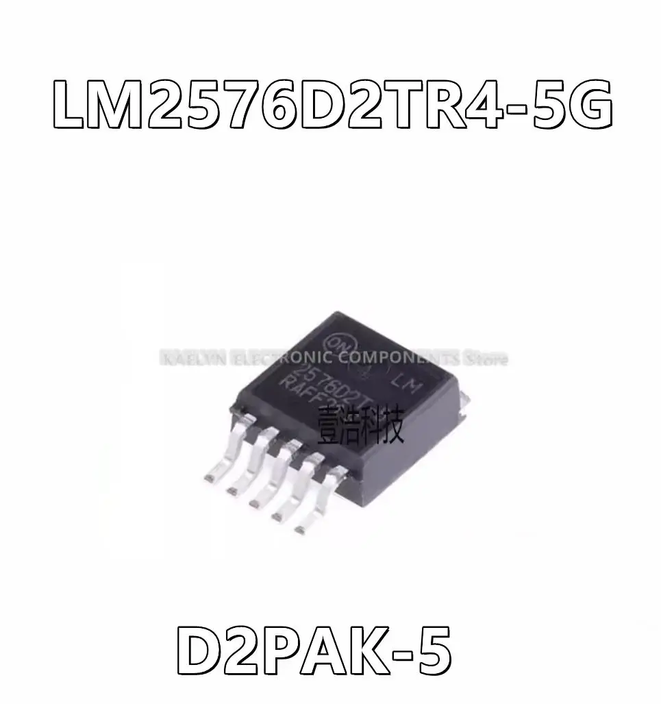 10Pcs/lot LM2576D2TR4-5G 2576D2T-5 LM2576D2T Buck Switching Regulator IC Positive or Negative Fixed 5V 1 Output 3A D2PAK-5