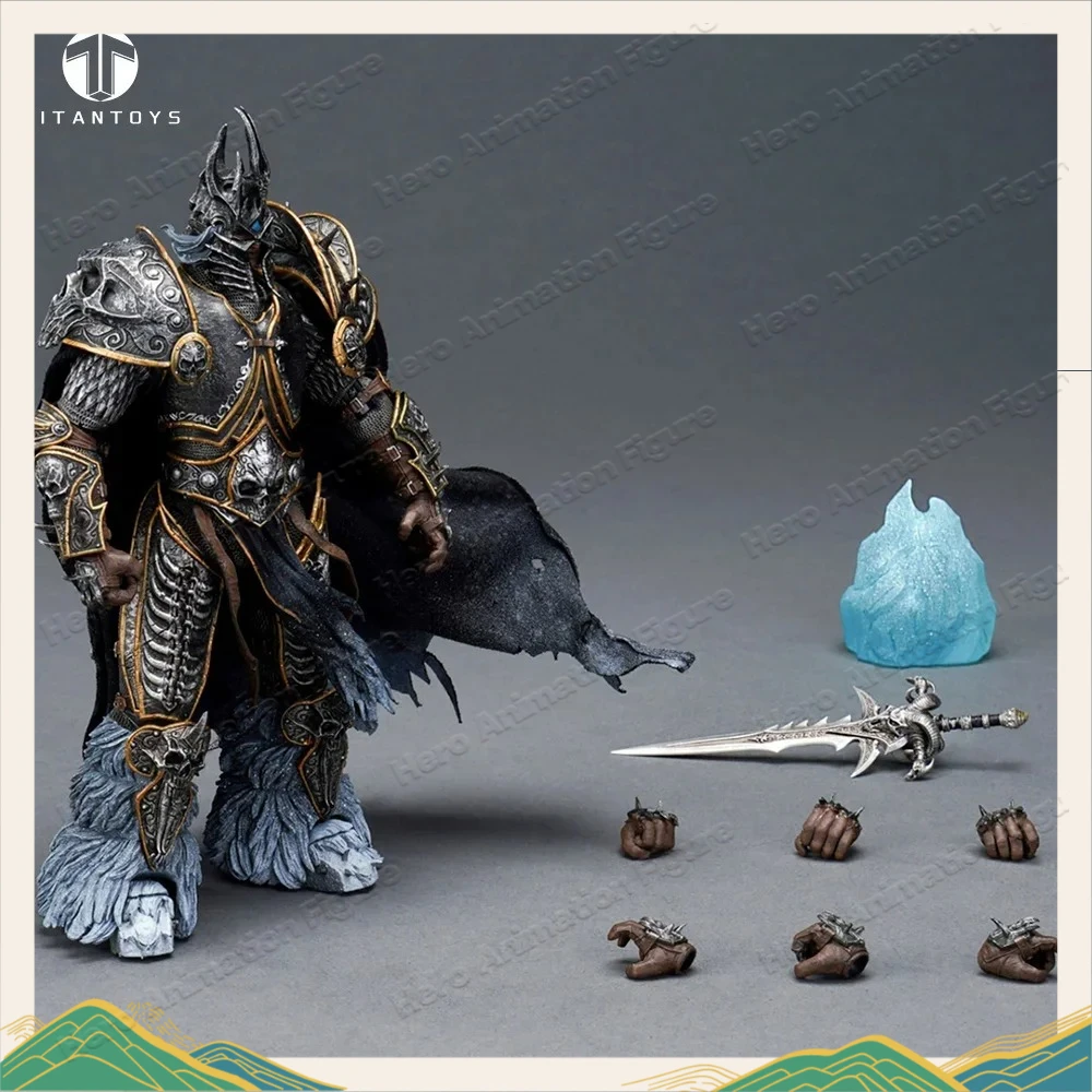 

【In Stock】TITAN TOYS 1/12 Arthas Prince Dead King Frost Knight Action Figure Anime Model Movable Doll Collection Coll Gift