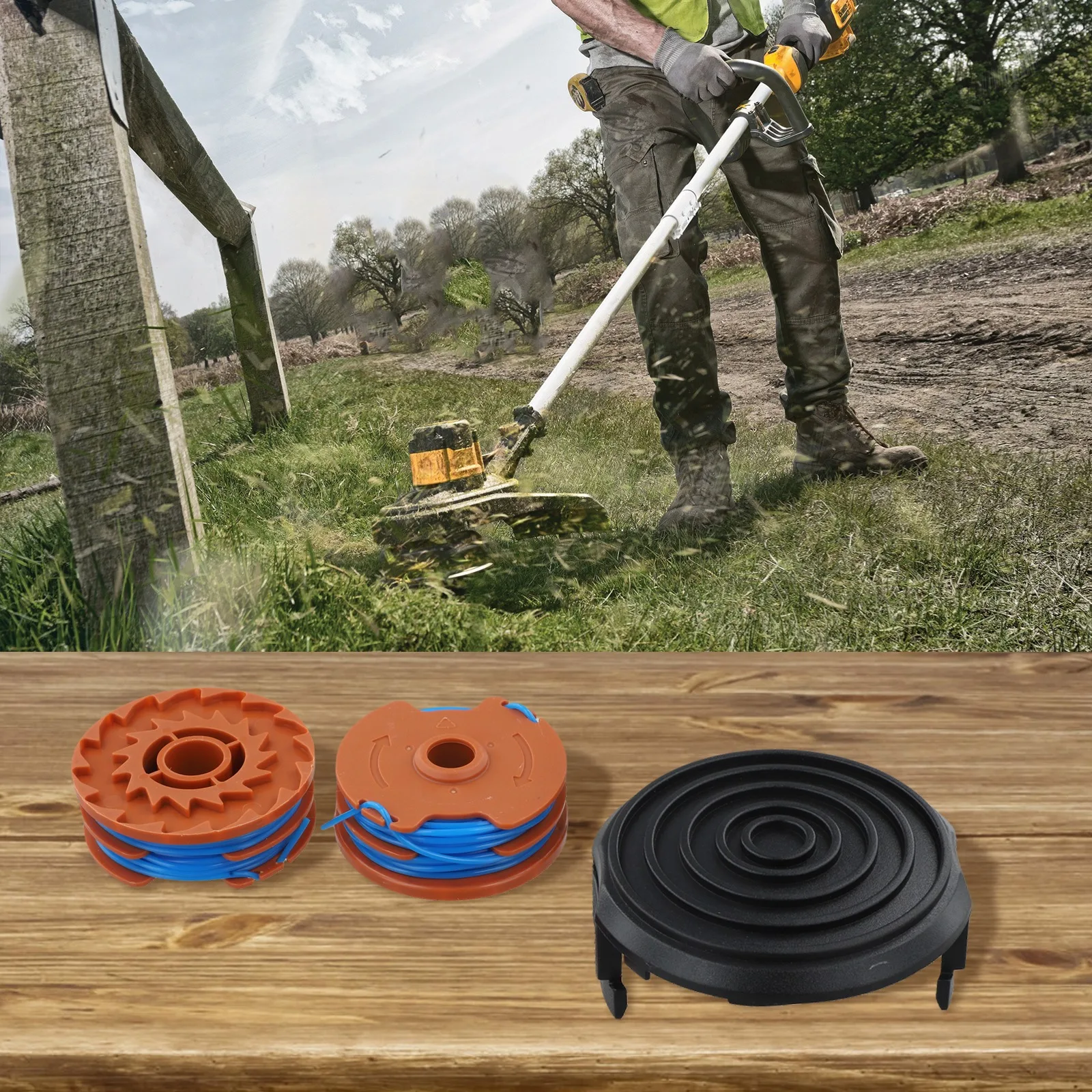For Garden Maintenance 8.3 Meters Spool And Line Replacement Spool Easy To Install Efficient Spool Replacement Long Service Life