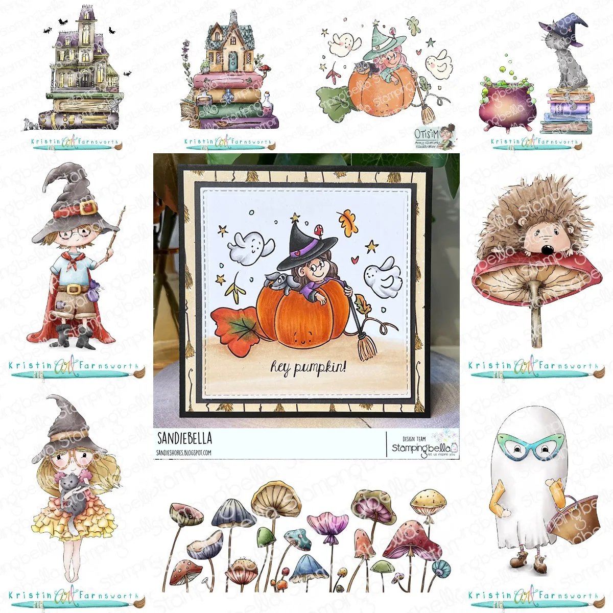 2024 September New Halloween Pumpkin Spook House Stamps Diy Scrapbooking Paper Handmade Album Embossing Greeting Card