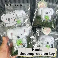 Cute Squishy Toy Koala Bear Mochi Soft Rubber Toy Cute Bear Pinching Slow Rebound Decompression Vent Toy Stress Release Gift